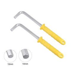 12mm 14mm L Shaped Long Arm Hex Key Wrench Allen Key Wrench CR-V Repairing Tool with Plastic Handle Hand Tools