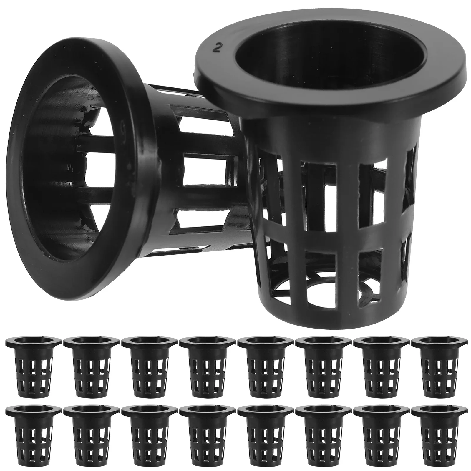 

50pcs Planting Cup Basket Hydroponic Net Pots Garden Mesh Containers Plastic Nursery Pots For Plants Flower Pot Growing Baskets