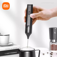 Xiaomi Circle Joy Electric Milk Frother Coffee Frother 3 Speeds Mini Home Electric Handle Blender Egg Beater Hot Cooking Tools