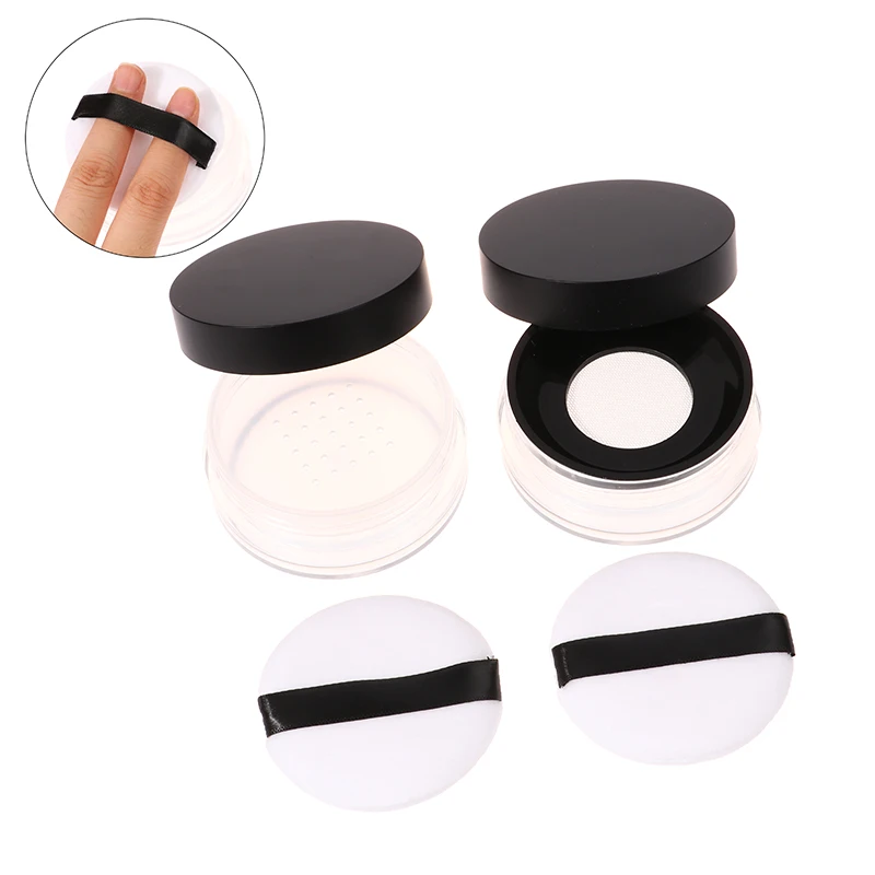 20g Empty Air Cushion Puff Box With Powder Sponge Sifter Or Elastic Mesh Portable Makeup Case Container For Loose Powder