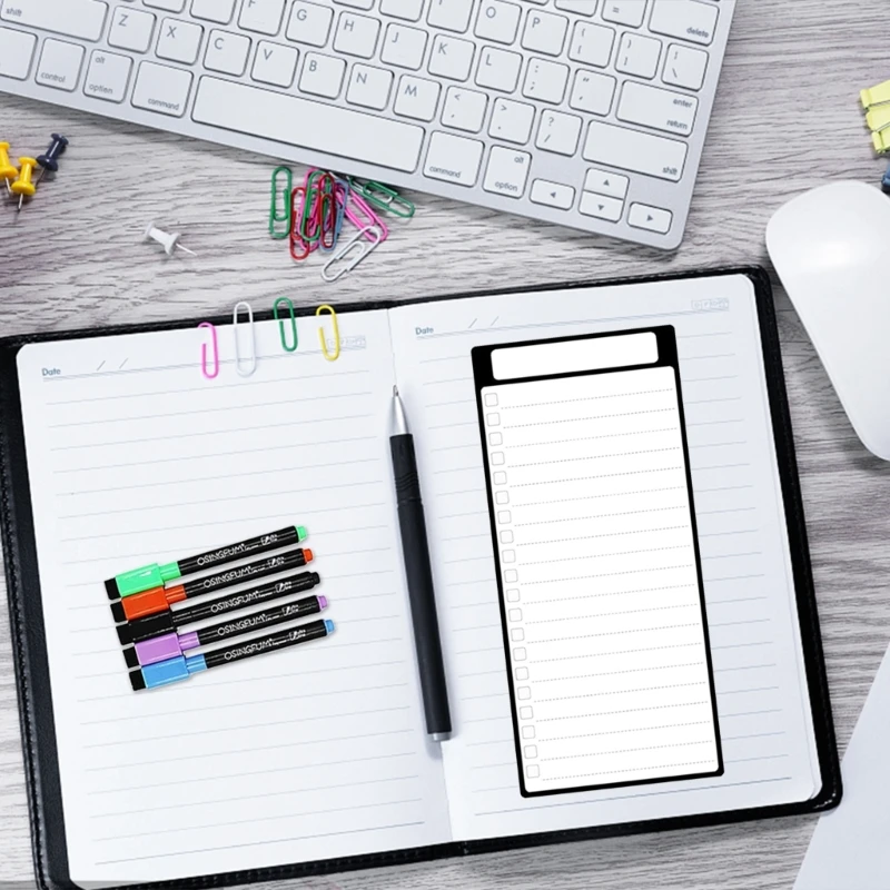 Lista rzeczy do zrobienia dla lodówki Mała tablica listą rzeczy do zrobienia Tablica codziennego planowania