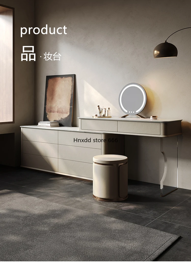 Commode de luxe en marbre naturel, commode intégrée