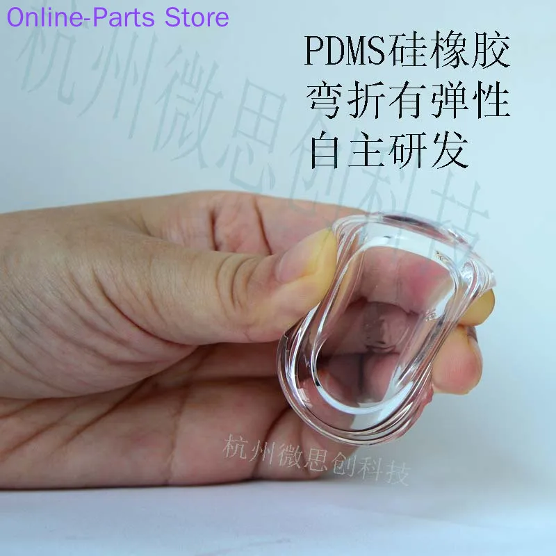 Imagem -02 - Pdms Filme Fino Totalmente Transparente Folha de Silicone Material de Chip Microfluídico Hidrofóbico