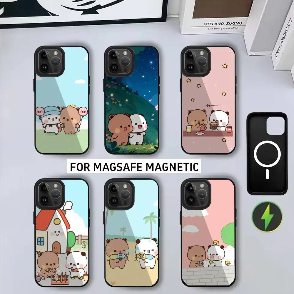

Cute Funny B-BUBU D-DUDU Phone Case For iPhone17,16,15,14,13,12,11 Plus,Pro Magnetic with Magsafe Wireless Charging