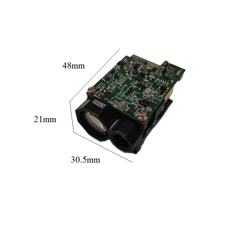 3000m Laser Sensor Arduino Tof Laser Range Sensor Glass Lens Smaller Light Spot 0.65mrad Rs422 Laser Distance Module