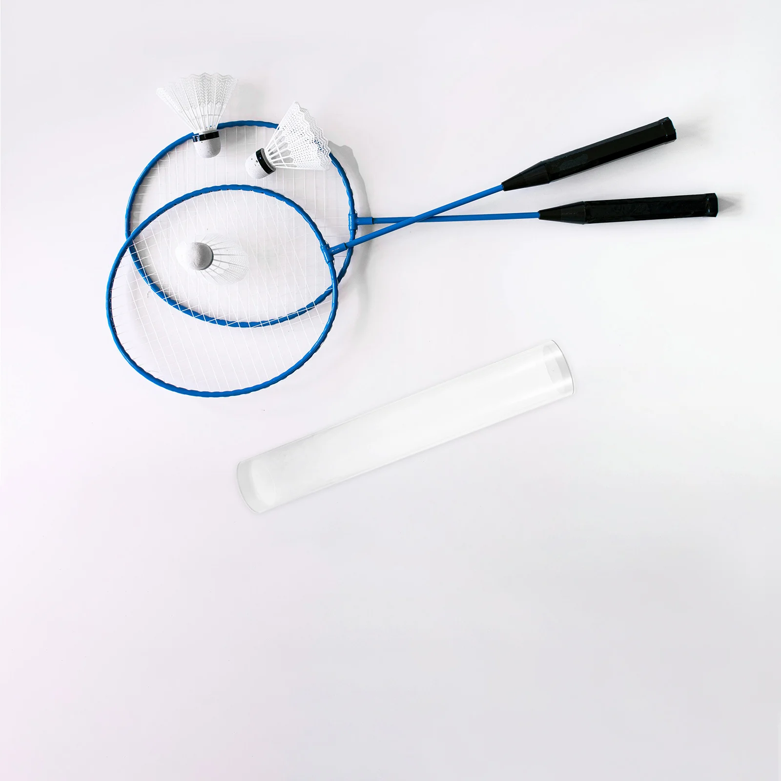 

1pcs Badminton Shuttlecocks Storage Tube Transparent Portable Holder Diy Assembly Durable Plastic Container For Gym Outdoor