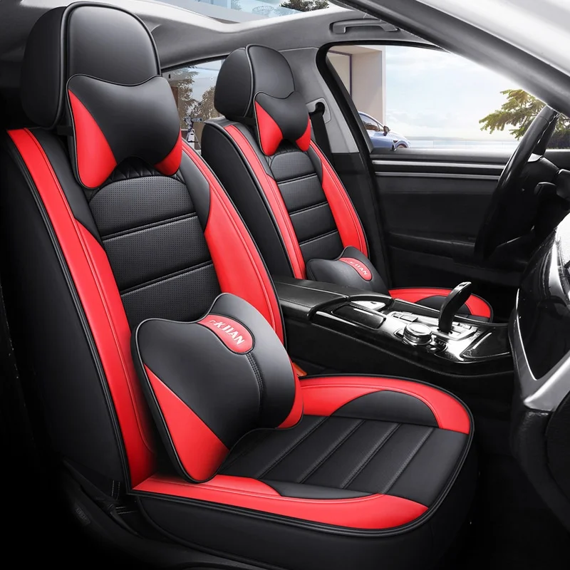 Leather Car Seat Cover for Ford Focus Kuga Ecosport Explorer Mondeo Fiesta Mustang