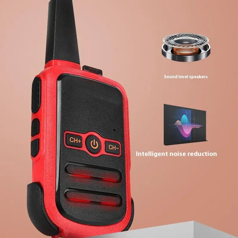 Walkie Talkies de largo alcance, Radio de 2 vías, inalámbrico, bidireccional, para la escuela de seguridad