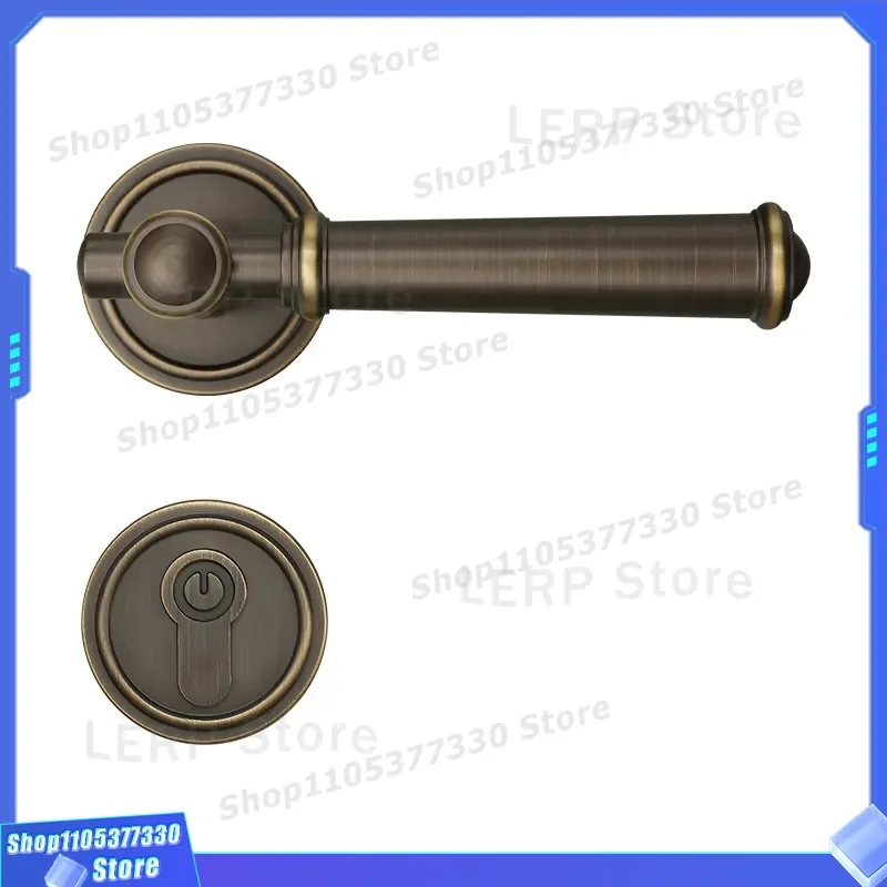 Luxury American Brass Door Lock Folio Handle Silent Split Design for Villa Interior Office Bedroom High End Hardware High End
