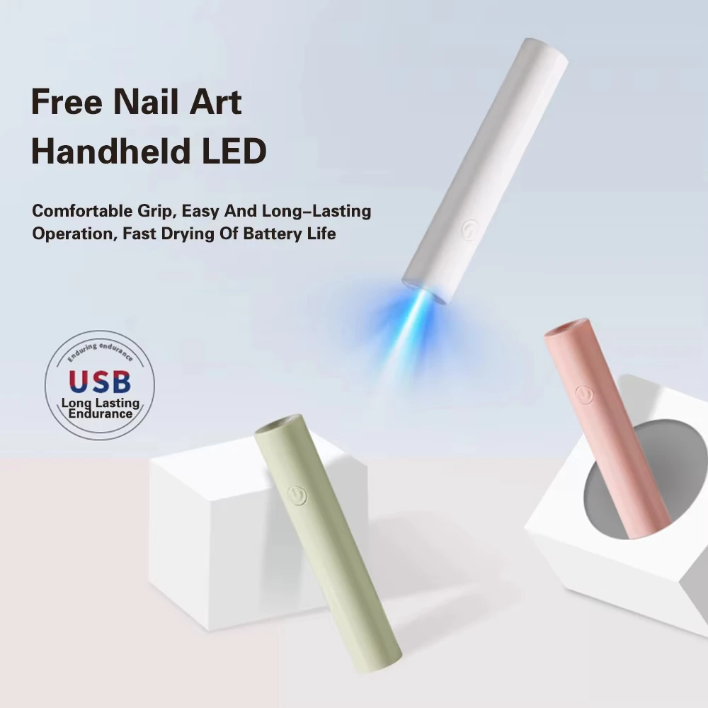 Mini Handheld Nail Dryer Wireless Gel Polish Curing Light Portable Slot Lamp for Nail Enhancement