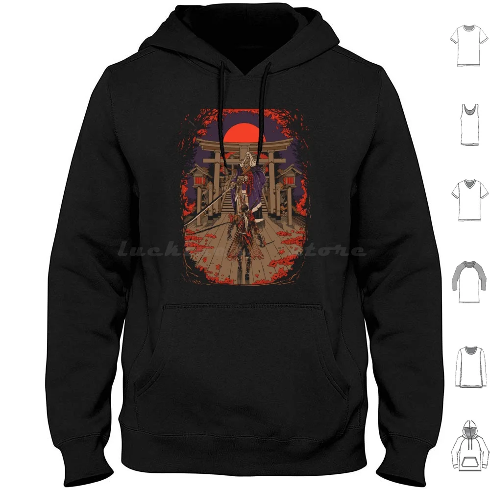 Impure Priestess Hoodie Cotton Long Sleeve Sekiro From Software Shinobi Corrupted Monk Wolf One Armed Wolf Dark Souls