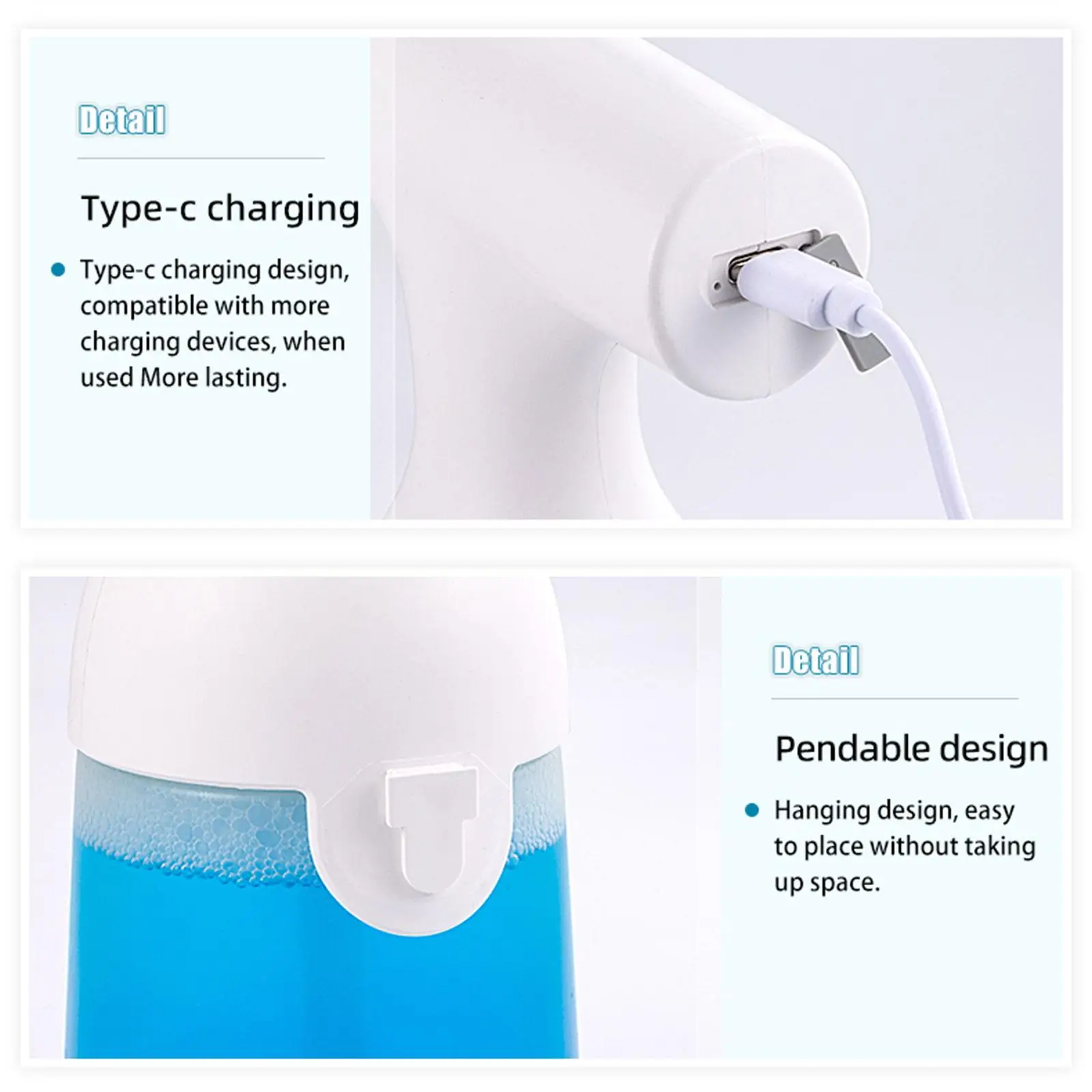 Foam Large Capacity Hungable Electric for Kitchen Child Bath Car