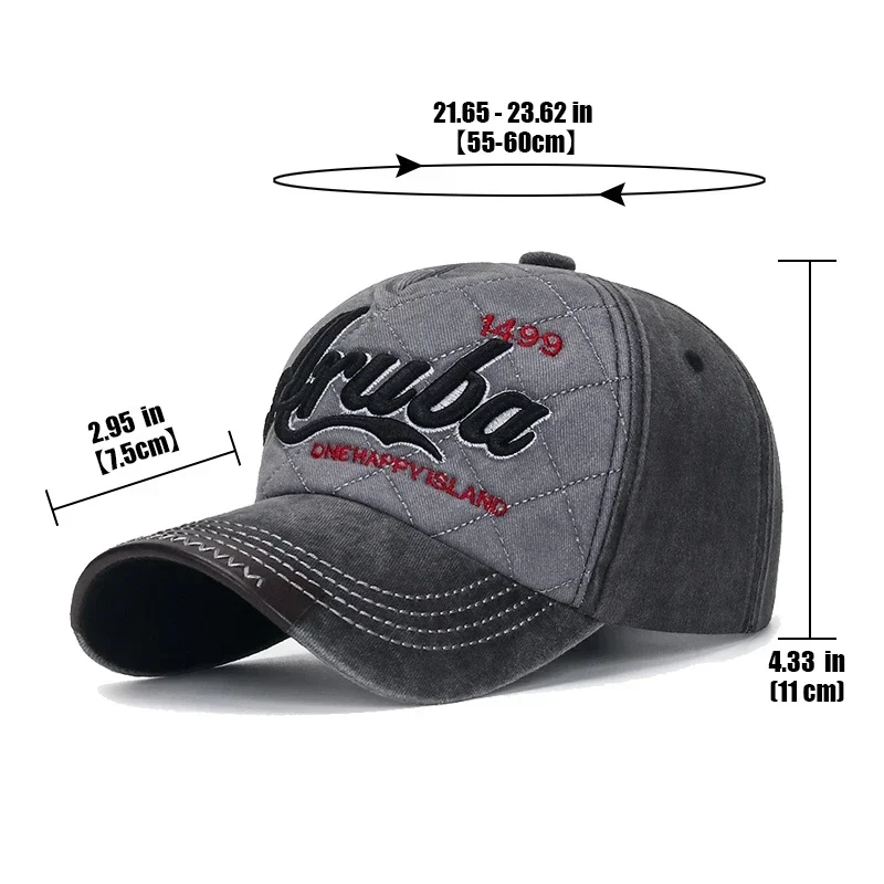 New Style Washed Old Baseball Cap For Spring and Autumn Seasons Men Women Casual Five-Panel Sun Hat Korean and European Style