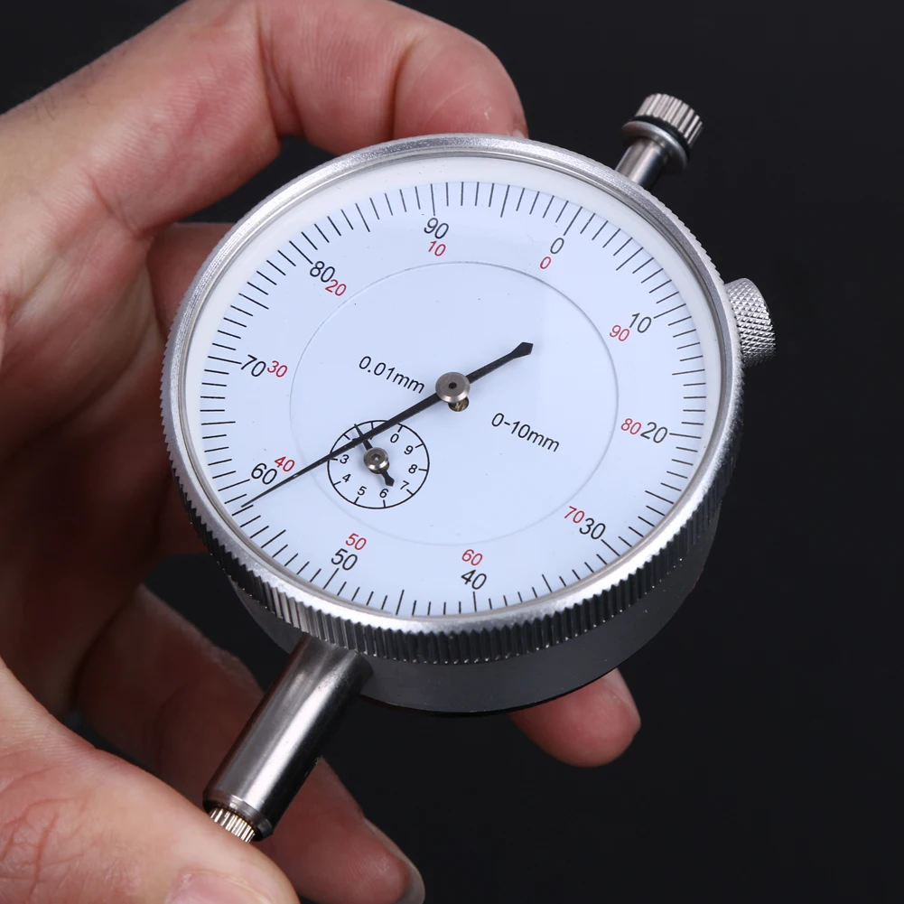 Dial Indicator Gauge Precision Tool 0-10mm Meter Precise 0.01 Resolution Concentricity Test Professional Tools