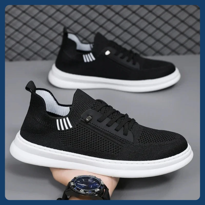 

Fashion men's casual sneakers - mesh platform breathable and lightweight - suitable for outdoor walking and sports casual shoes