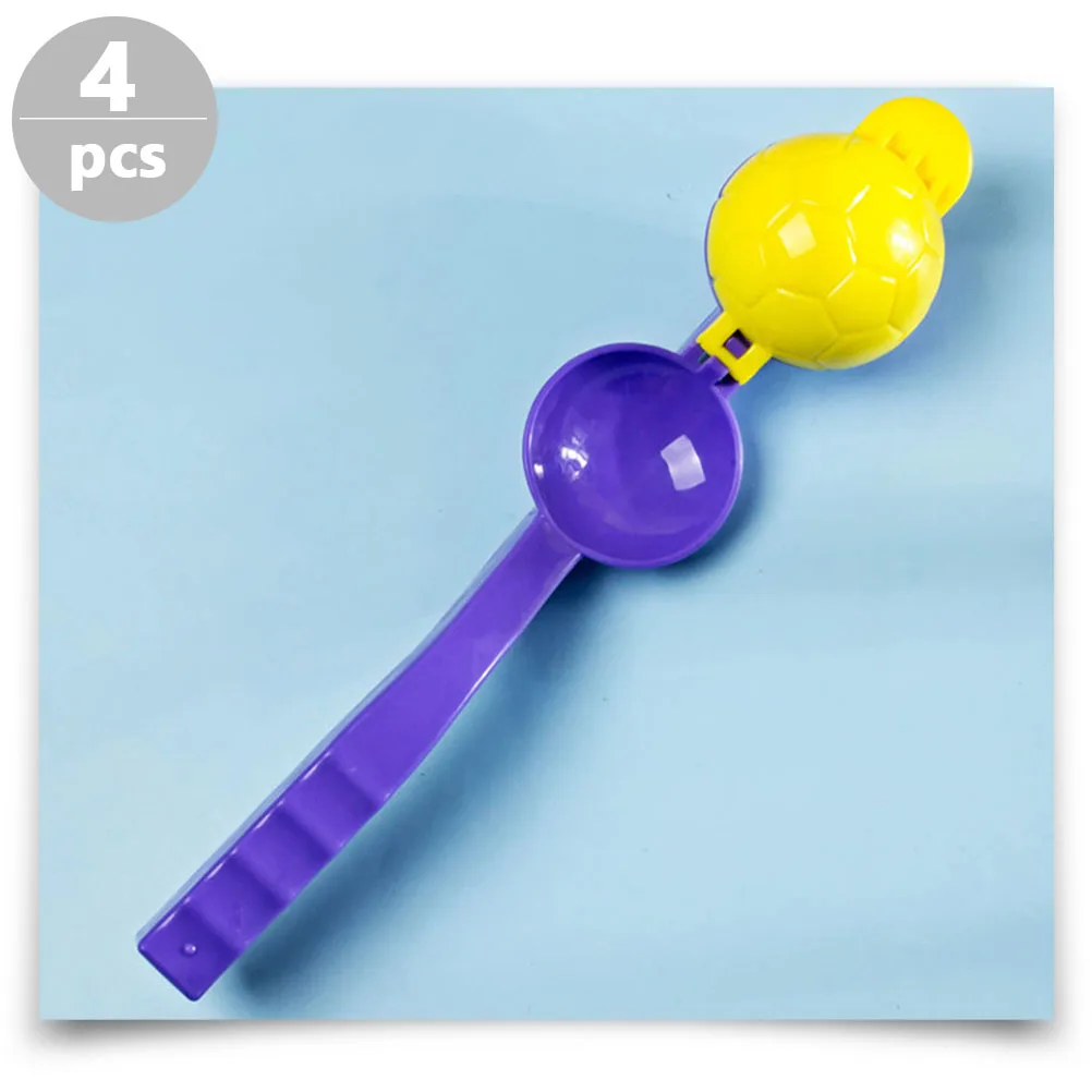 

4pcs Launcher For Kids Winter Outdoor Play Safe Eco-Friendly Design, Funny Shape Snow Fight With Winter Clamp,