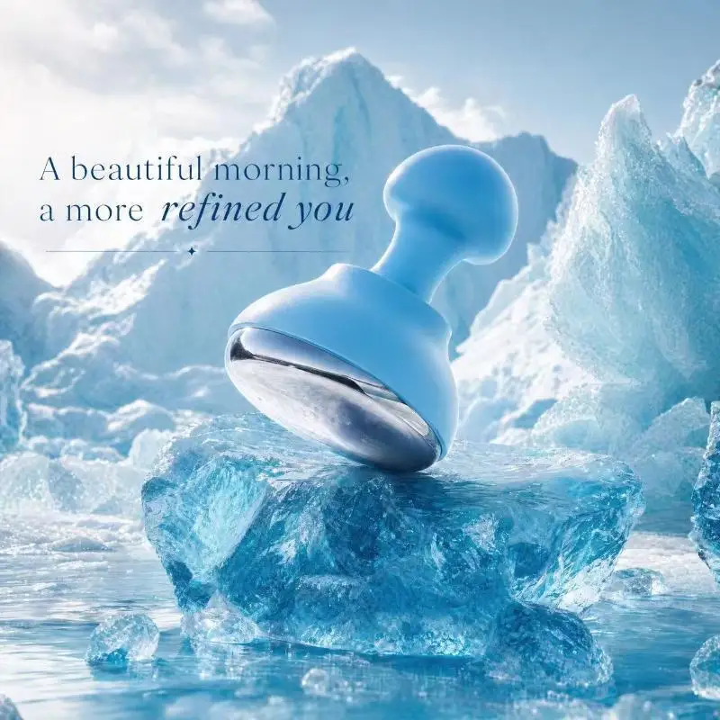 1Pcs Ice Globes Facial Massager Stainless Steel Cryotherapy Skin Care Tool Reduce Puffiness Shrink Pores Home