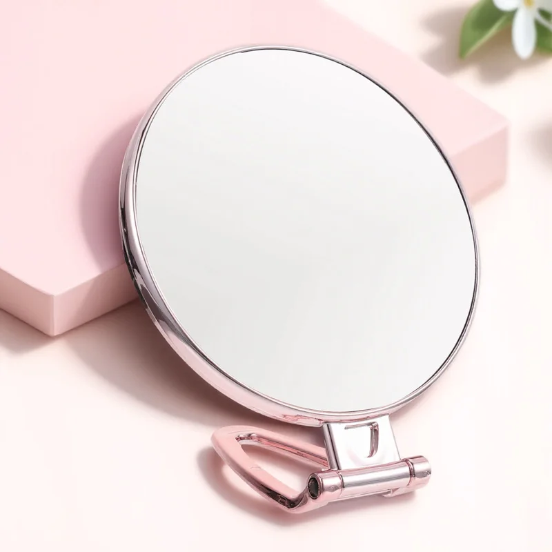 Double Sided 3X Magnifying Handheld Mirror Premium Desktop Mirror for Makeup Shaving Plucking Swivel Standing Tabletop