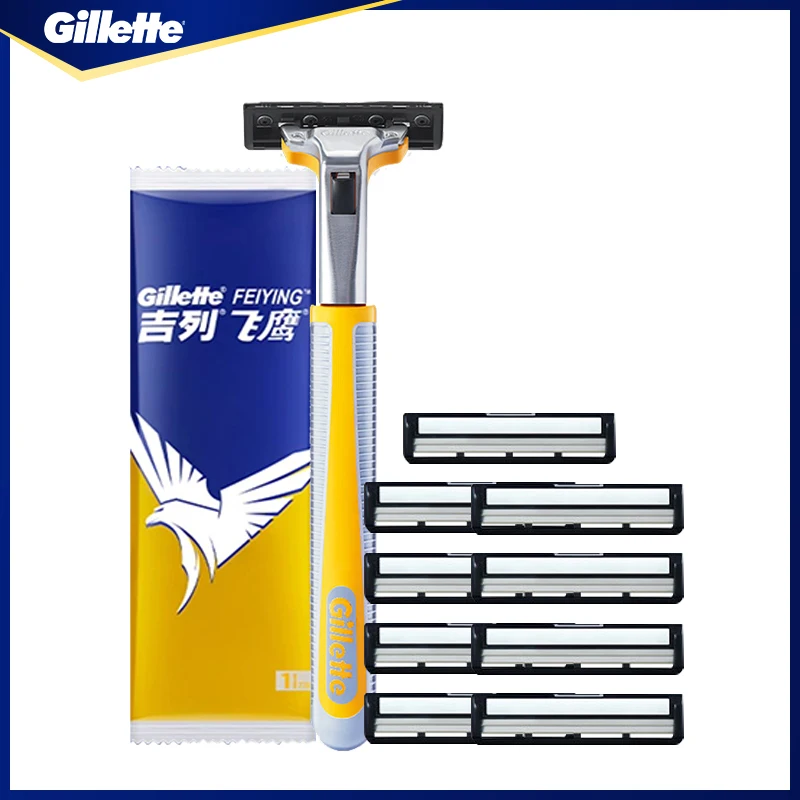 Gillette Vektor 2 Rasierer 2-lagige Klingen manuelle Rasierer Sicherheit Rasiermesser Gillette Rasiermesser für Männer Bart schneiden Haaren tfernung