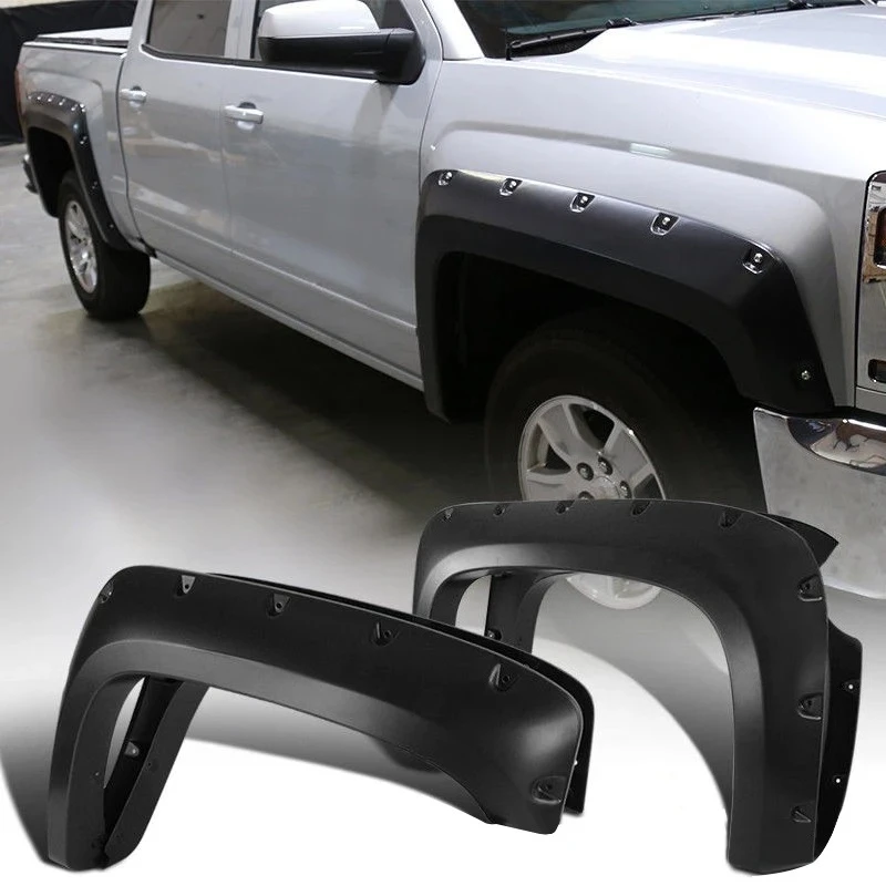 ABS Wheel Arch Flares  for 2007-2013 for Chevrolet Silverado 1500 2500 HD 3500 Offroad Pickup Truck Accessories