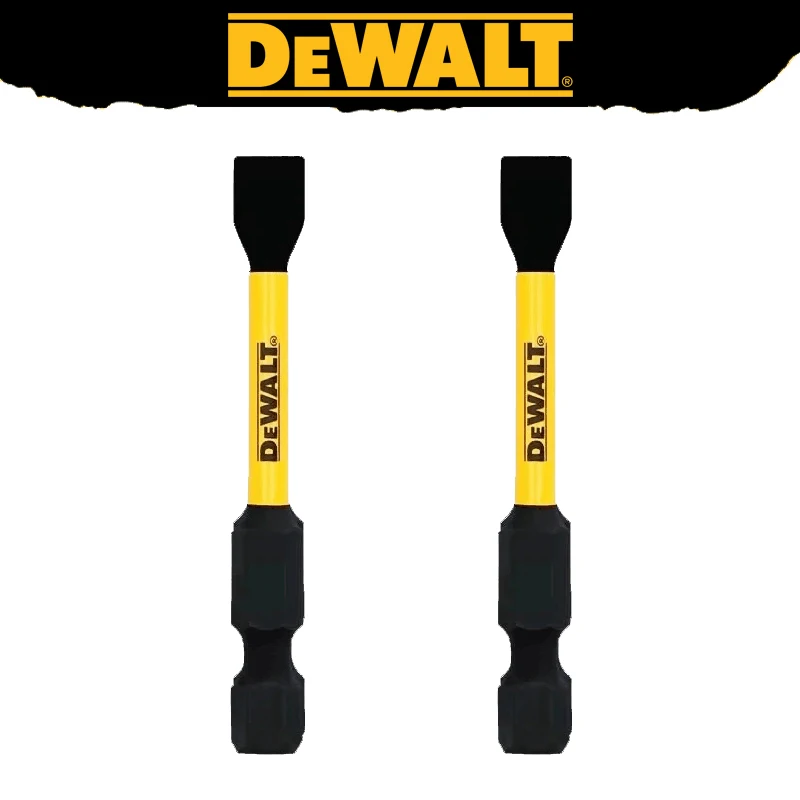 DEWALT SL8 57MM Slotted Impact Drill Bits HSS High Hardness Impact Electric Screwdriver Batch Head 2-Piece