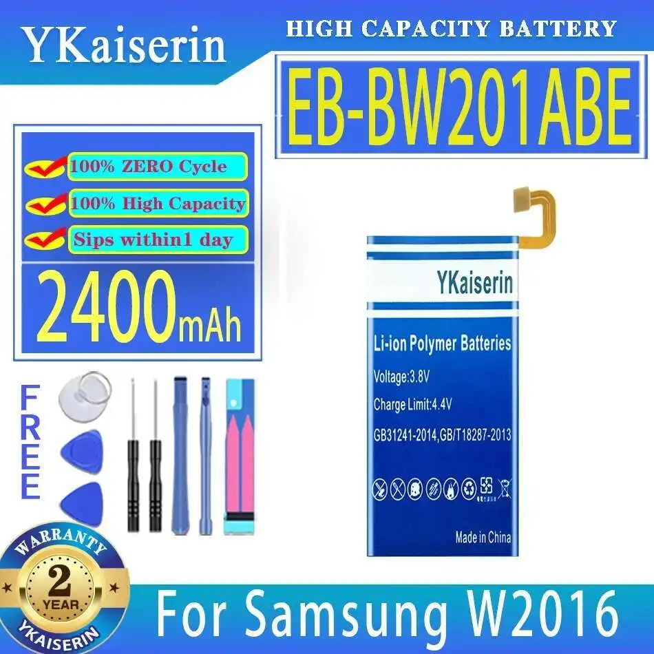 

2400mAh Mobile Phone Battery EB-BW201ABE For Samsung W2016 Stable