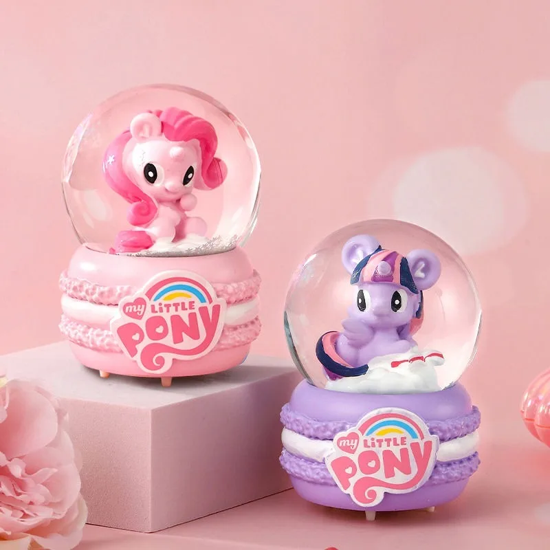 New My Little Pony Twilight Sparkle Pinkie Pie Cartoon High-value Glass Luminous Crystal Ball Desktop Decoration Ornaments