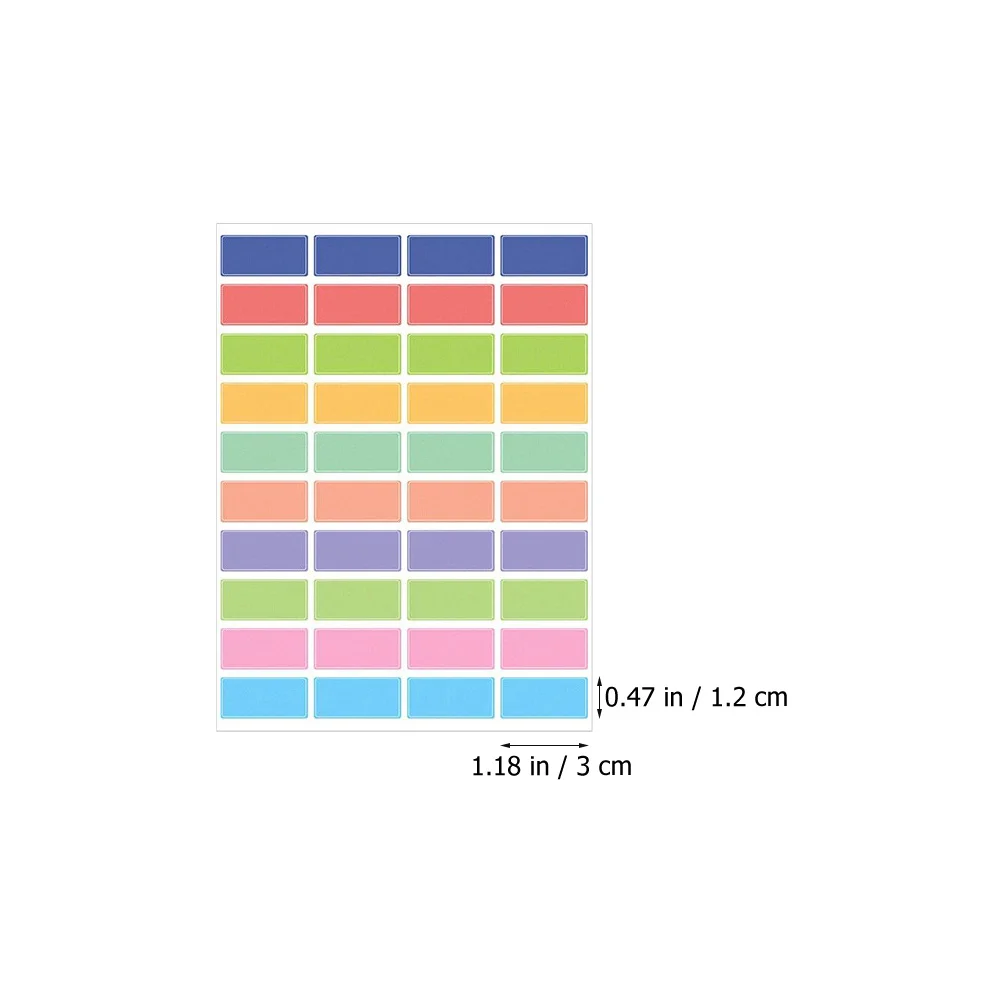 

20 Sheets Self-Adhesive Waterproof Classification Labels Removable Sticky Multipurpose Label Stickers for Home Office