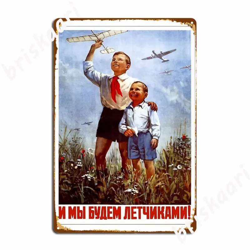 Soviet Propaganda Cccp Communism Metal Signs Club Home Party Custom Mural Painting Tin sign Posters