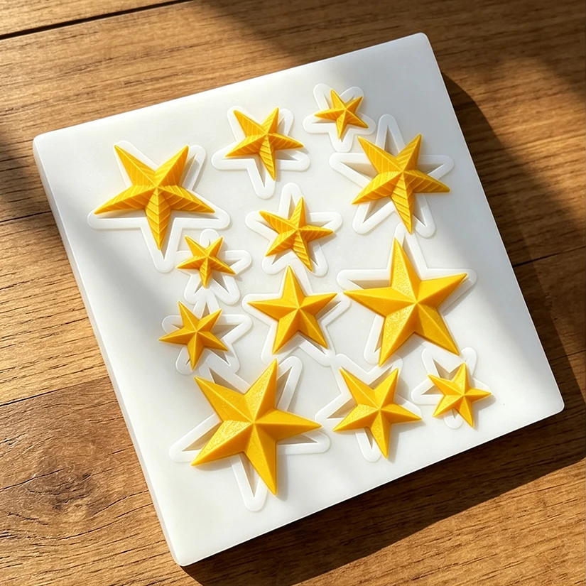 Star Silicone Sugarcraft Mold Chocolate Cupcake Baking Mold Fondant Cake Decorating Tools