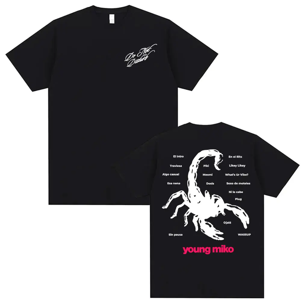 

Singer Young Miko Do Not Disturb Printed T Shirt Men Women Clothing Aesthetic Fashion T Shirts Summer Pop Art T-shirt Streetwear