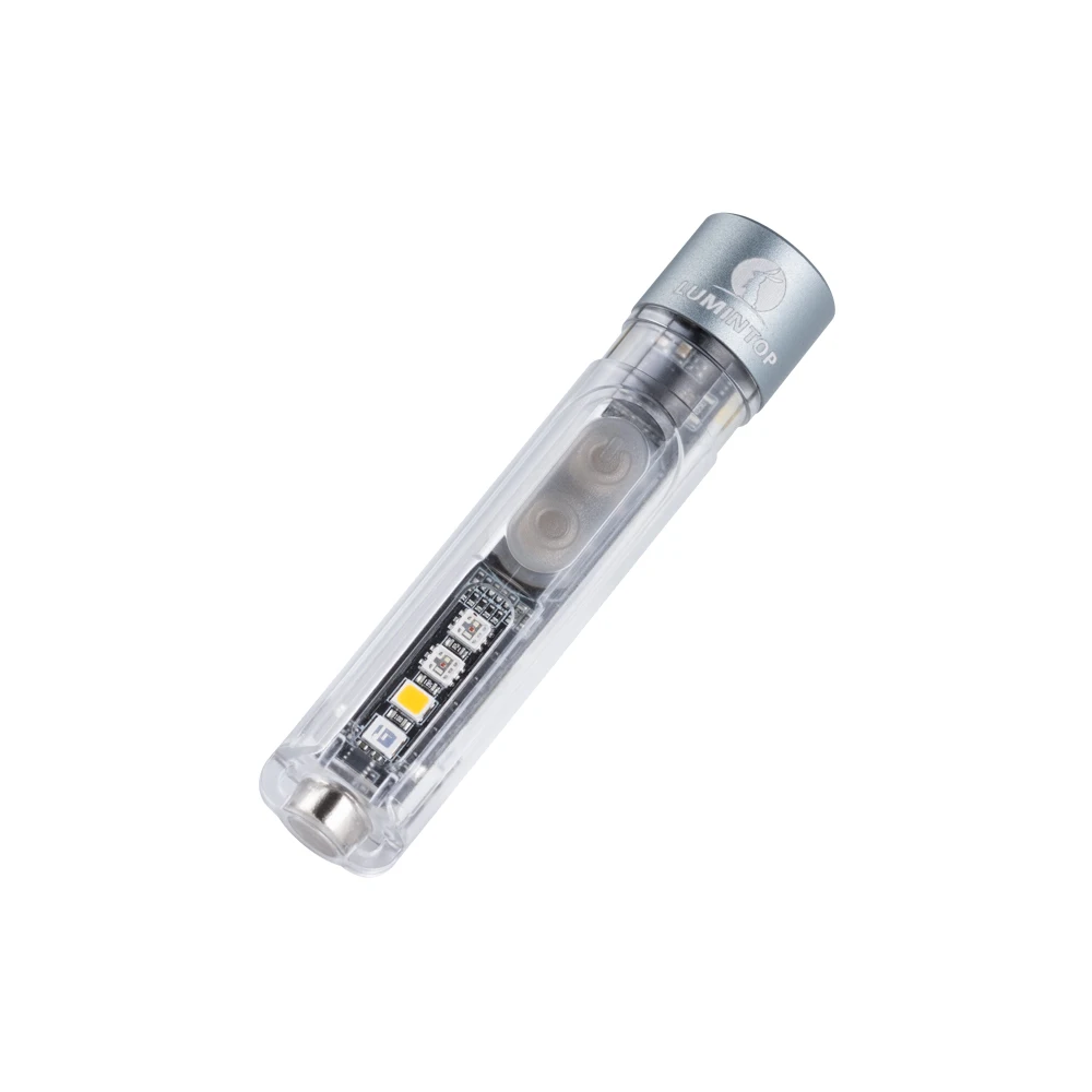 سلسلة مفاتيح صغيرة محمولة قابلة لإعادة الشحن من Lumintop، مصباح يدوي فائق السطوع مع قاعدة مغناطيسية للتخييم والأنشطة الخارجية