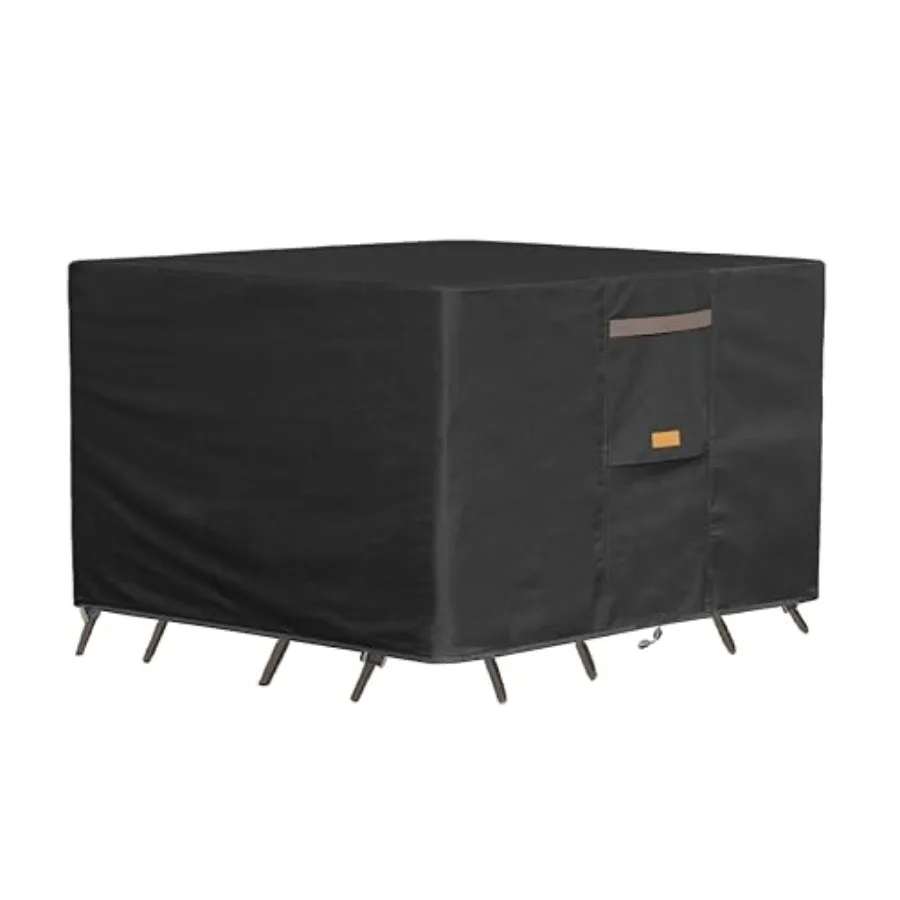 

Heavy Du Waterof Patio Furnie CoversFade Resnt Outdoor ble and Chair Covers Recngular 90" Wx 62" D x 28" H Blk