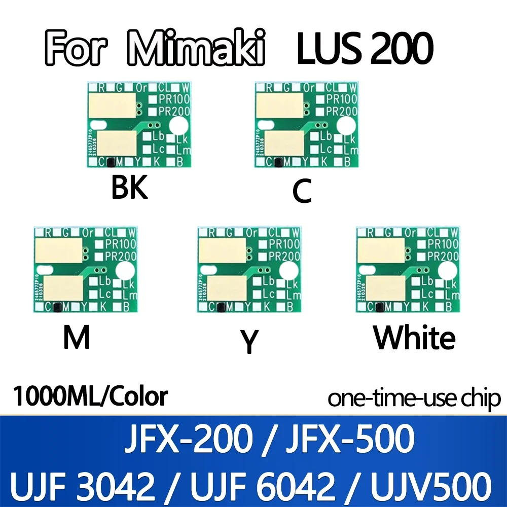 Lus200 LUS200 Ink Bottle disposable Chip 1000ML for Mimaki JFX-200 JFX-500 UJF 3042 UJF 6042 UJV500 BK C M Y White