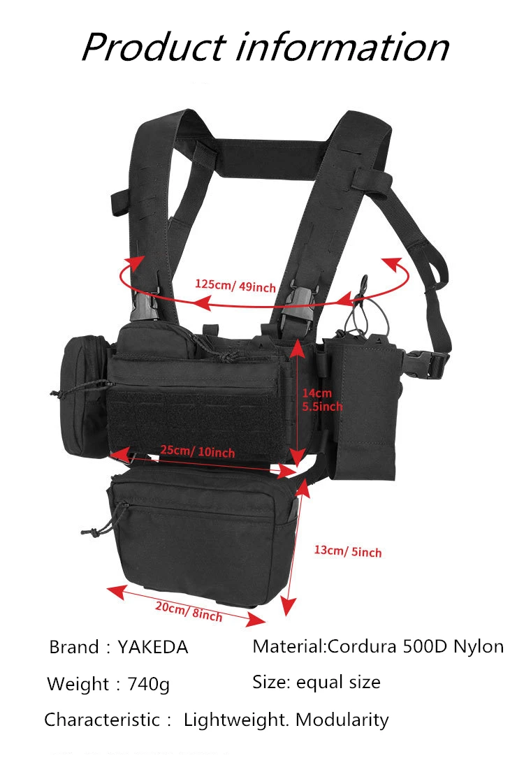 Tactical Vest CS Match Wargame TCM Chest Rig Airsoft Pack Magazine Pouch Holster Molle System Waist Men Airsoft Hunting Vest