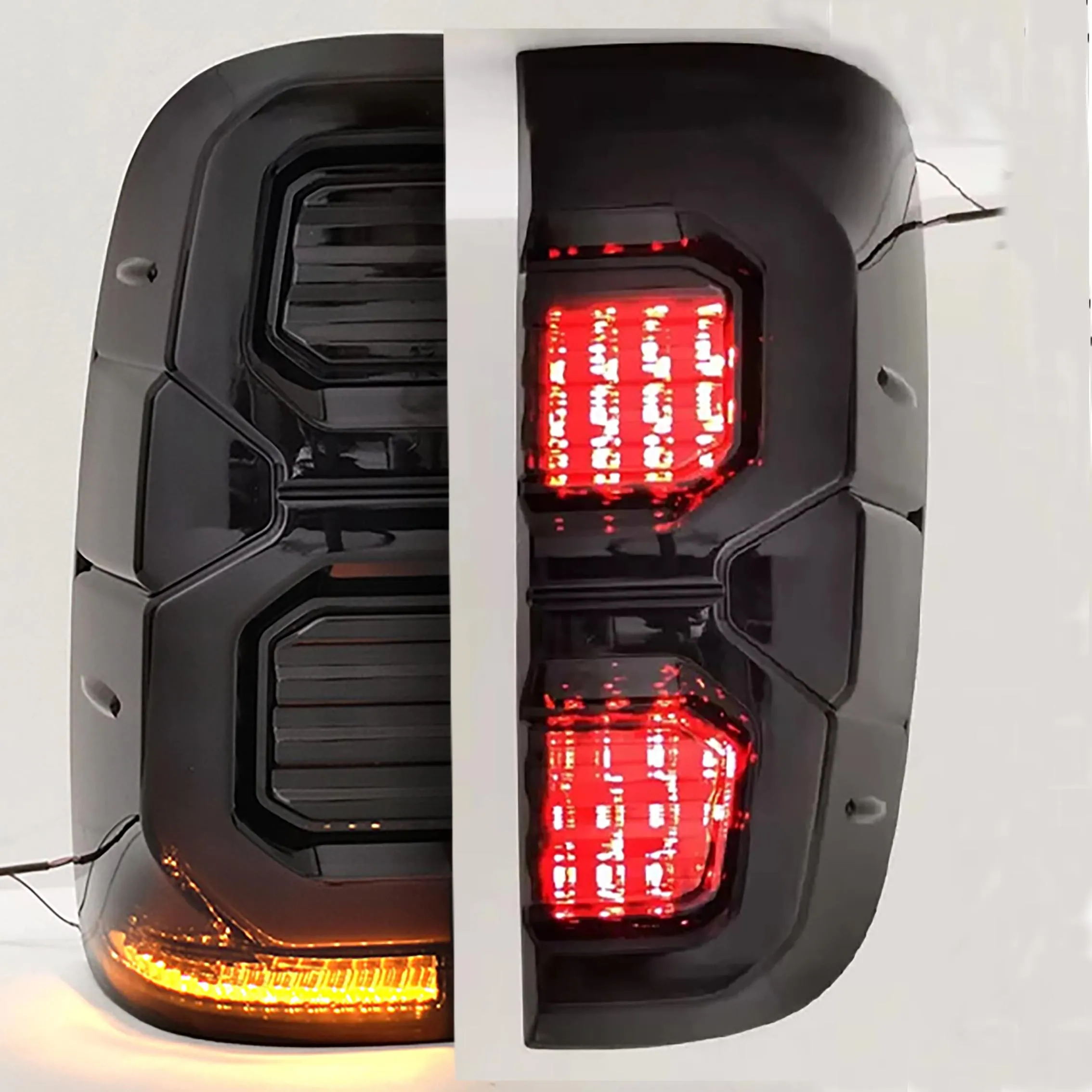 Car Auto Exterior Accessories LED Tail Lights For Toyota Hilux Vigo 2005-2014 Turn Signal Brake Reverse Day Light Led Rear Lamp