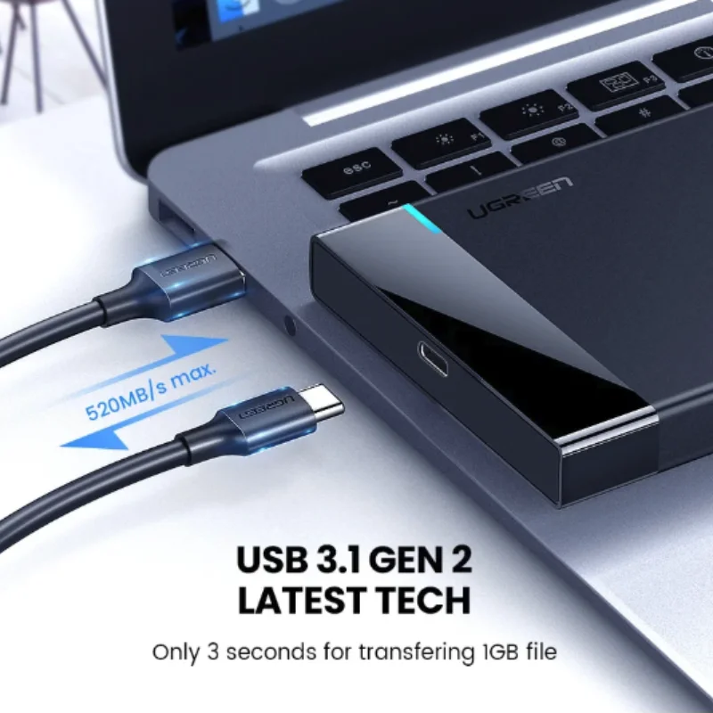 Внешний жесткий диск Ugreen 2,5 дюйма, внешний жесткий диск с интерфейсом USB 3,1