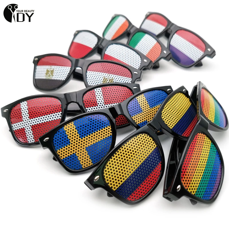 

National Flag Sunglasses Men Women Football Basketball Game Fan Decorative Glasses Party Festival Independence Day Eyewear