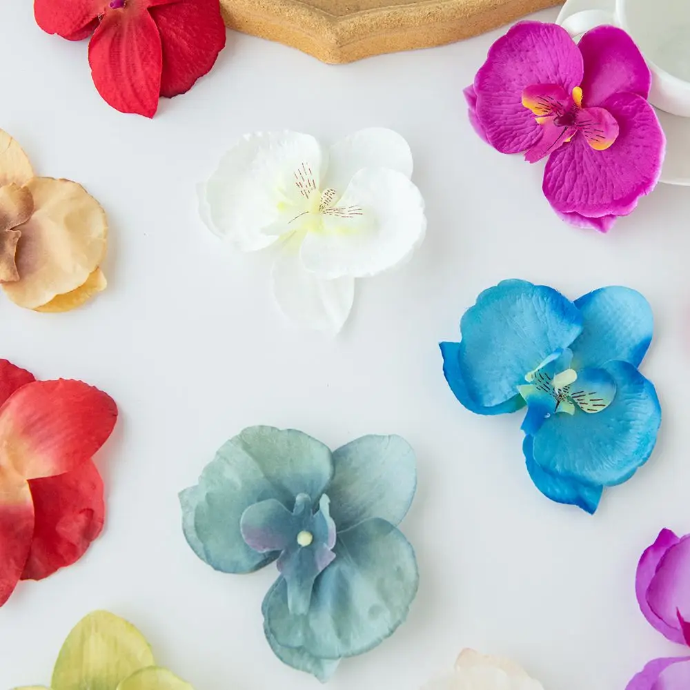 30/60 قطعة الحرير الزهور الاصطناعية مهرجان الأوركيد غرفة المنزل في الهواء الطلق حديقة الزفاف قوس باقة الزفاف ديكورا لتقوم بها بنفسك صندوق هدايا الدعائم