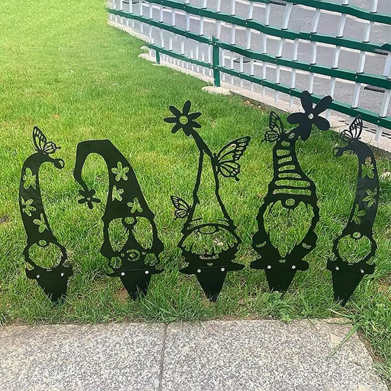 KX4B METAL IRRILENTE FACELE PARA GNOMOS STÁTIA ARTETE SHOUETTE Home Garden Decoration