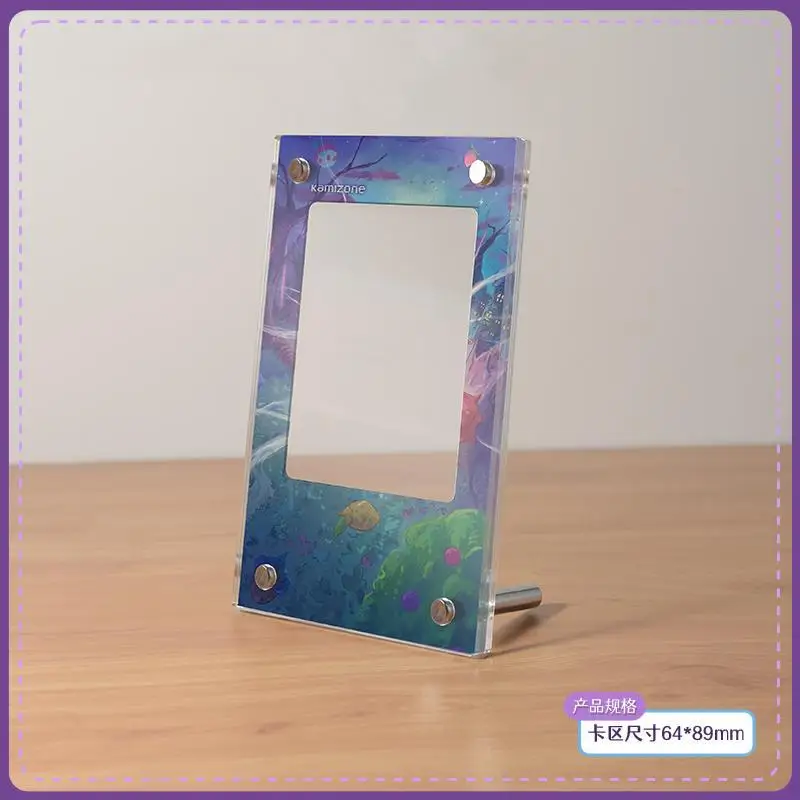 Pokemon PTCG Gengar Vmax Small Photo Frame Anime Characters Extended Painting Acrylic Card Brick Photo Frame Not Include Card