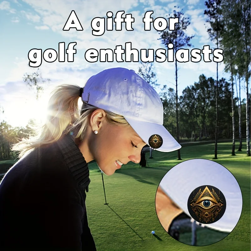 Eye of Horus set-peralatan untuk penggemar, klip topi golf, kemasan kotak hadiah, hadiah sempurna untuk bola golf pria dan wanita