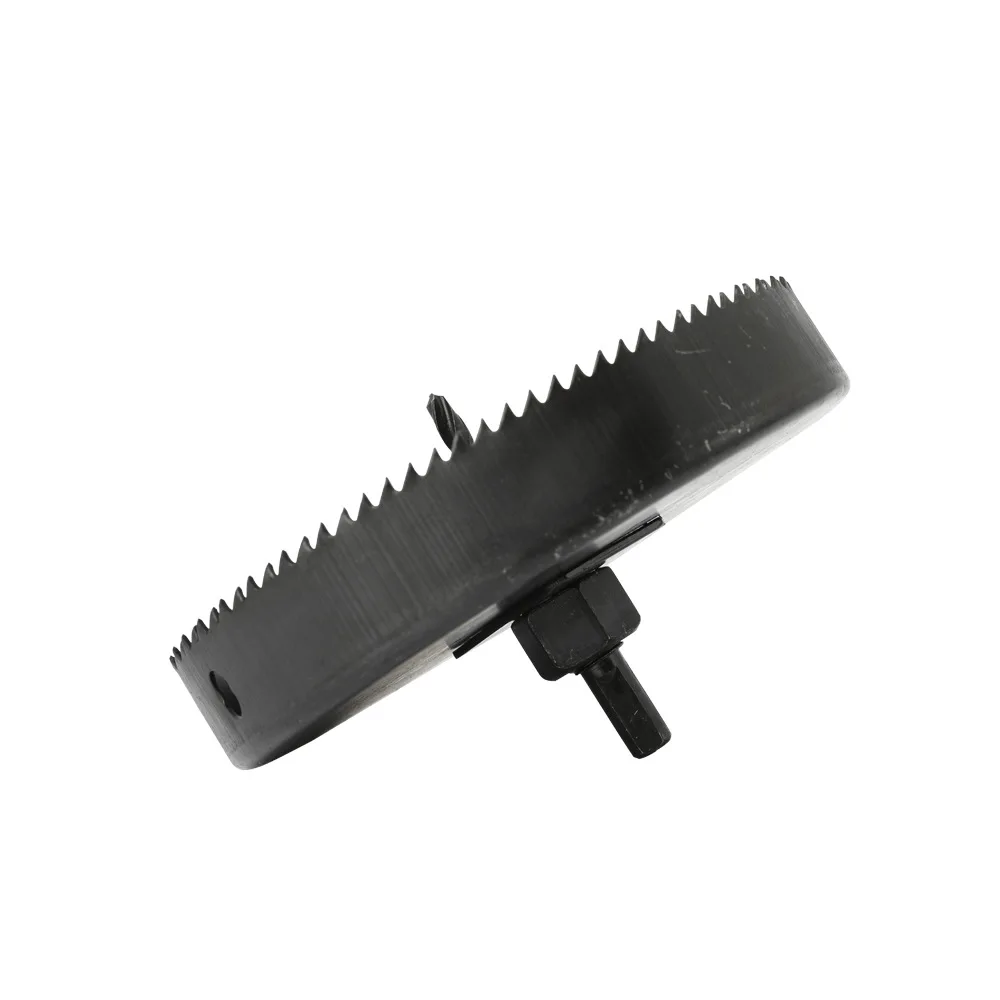 150-210mm HSS Bi-Metal Wood Hole Saws Bit Black For Plastic Iron Sheet Metal Gypsum Board Cutter Drill Bit