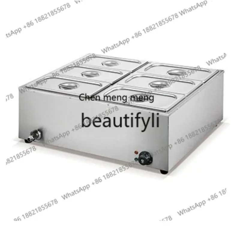 

Commercial electric heating, stainless steel countertop food truck insulation table buffet, soup warmerX