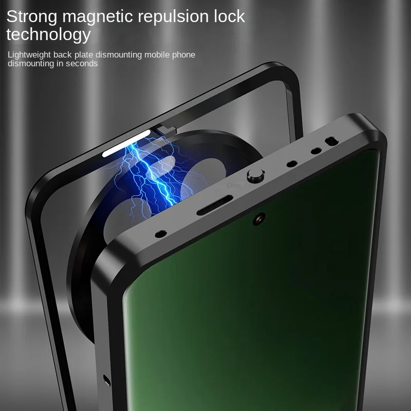 Metal Bumper with Clear Back Tempered Glass Case For Xiaomi Mi 13 Ultra 13Ultra Xiaomi13Ultra with Metal Camera Lens Protector