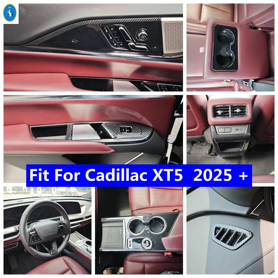 

Upper Air Outlet/Stalls Gear Shift Box Frame/Steering Wheel Bottom Frame Cover Trim Fit For Cadillac XT5 2025 2026 Accessories