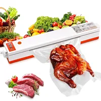 Electric Vacuum Sealer Packaging Machine For Home Kitchen Including 10pcs Food Saver Bags 220V Commercial Vacuum Food Sealing