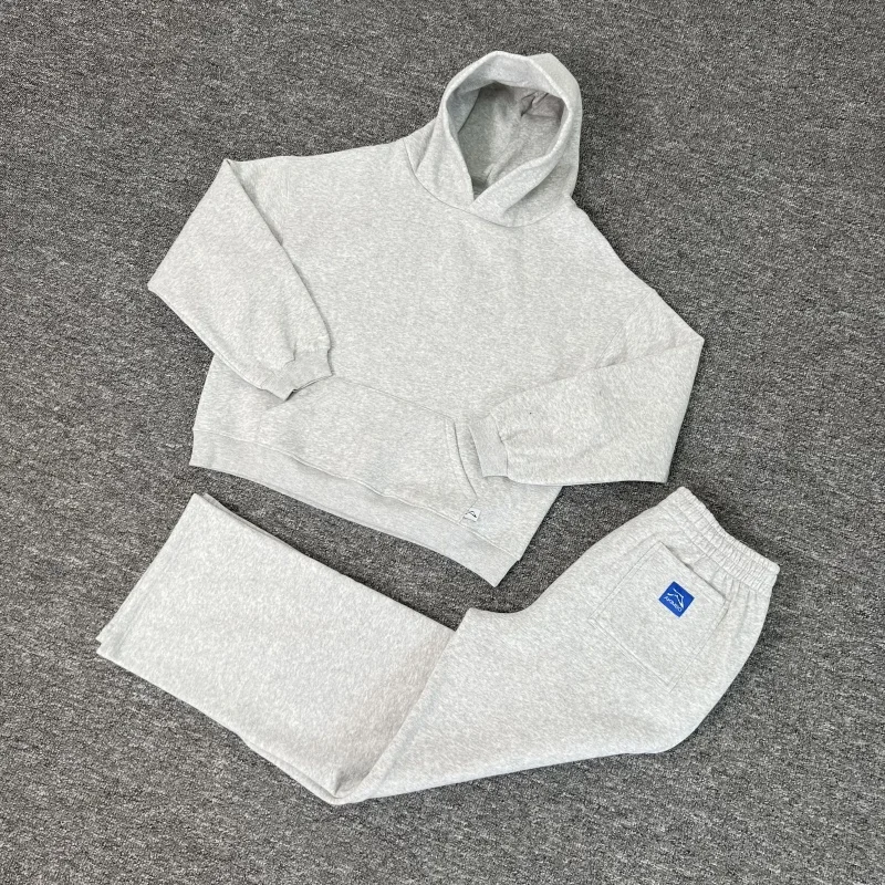 

Akimbo Club Trasuit, осенне-зимний повседневный комплект спортивной одежды, цветная толстовка с капюшоном на подкладке, длинные брюки для мальчиков-подростков