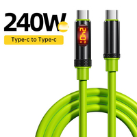 USB C To Type C Data Cable 240W 6A Dual Type-C Digital Display Wire Cord for IPhone 16 Samsung Mi Quick Transfer Charging Cable