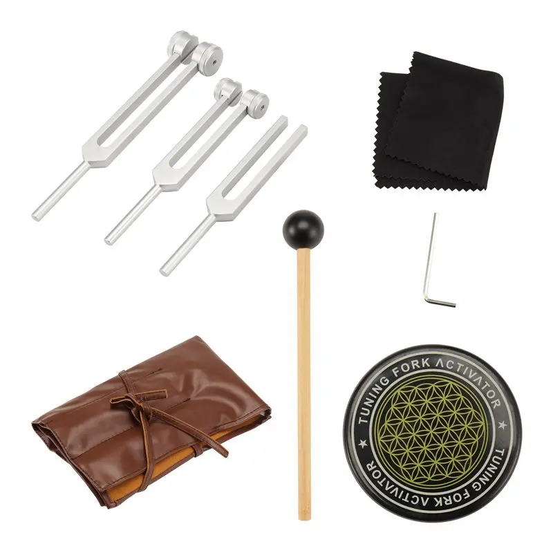 

ABJM-Набор из 3-х стилусов для звуковой терапии - 128 Гц, 256 Гц, 512 Гц для оздоровления чакр, йоги, медитации 1